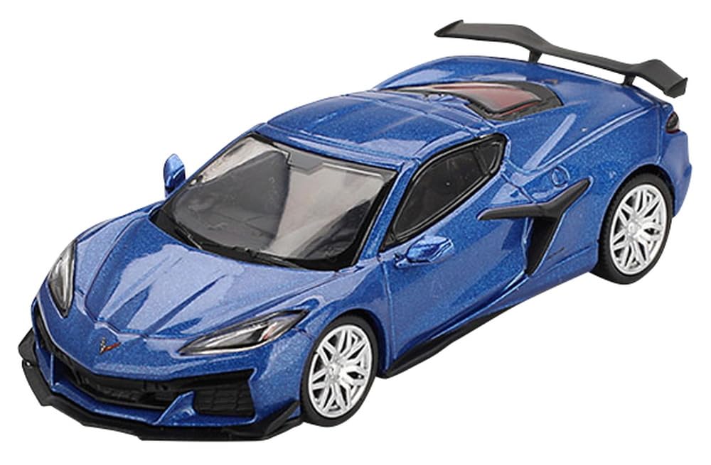 MINI GT 1/64 シボレー コルベット Z06 2023 エルクハートレイクブルーメタリック (右ハンドル) 完成品 MGT00892-R