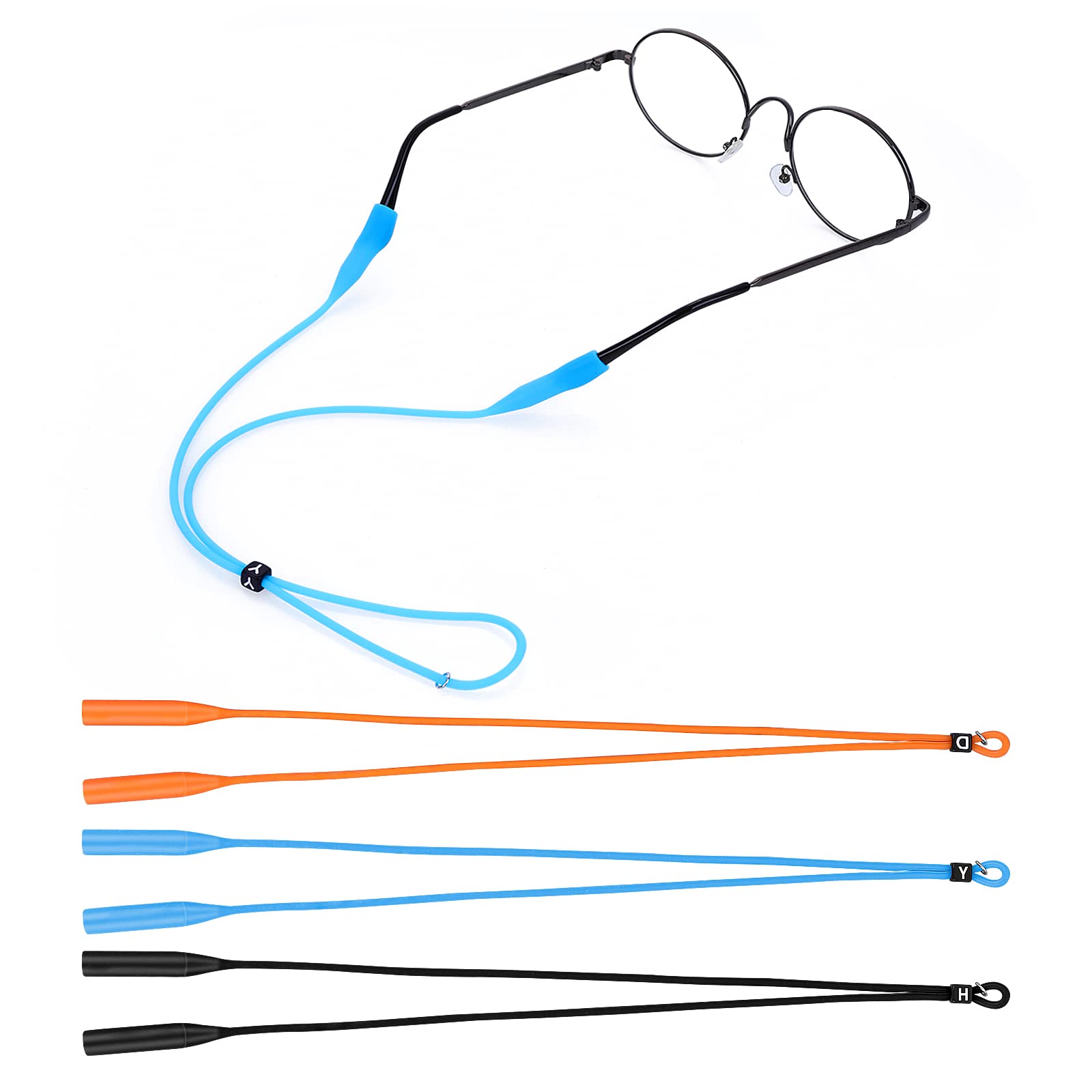 Yolev Correa de silicona ajustable para gafas