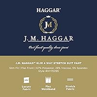 Vista 6 de Haggar Traje de corte ajustado premium elástico para hombre JMH - Pantalones y chaquetas
