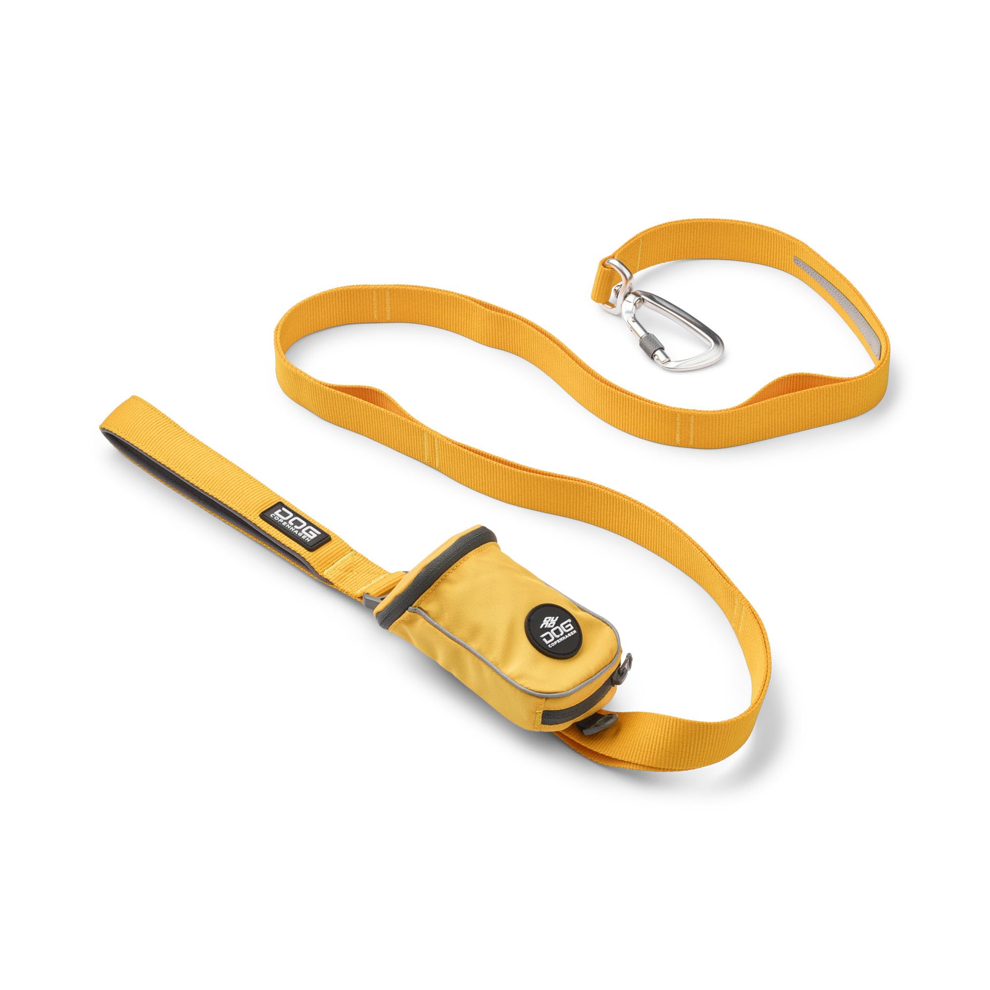 DOG Copenhagen Urban Trail 3.0 Dog Lead - Strong Dog Lead for Small, Medium and Large dogs - Padded Handle and Aluminum Carabiner - Training Lead - Dog Leash, Lemon, S
