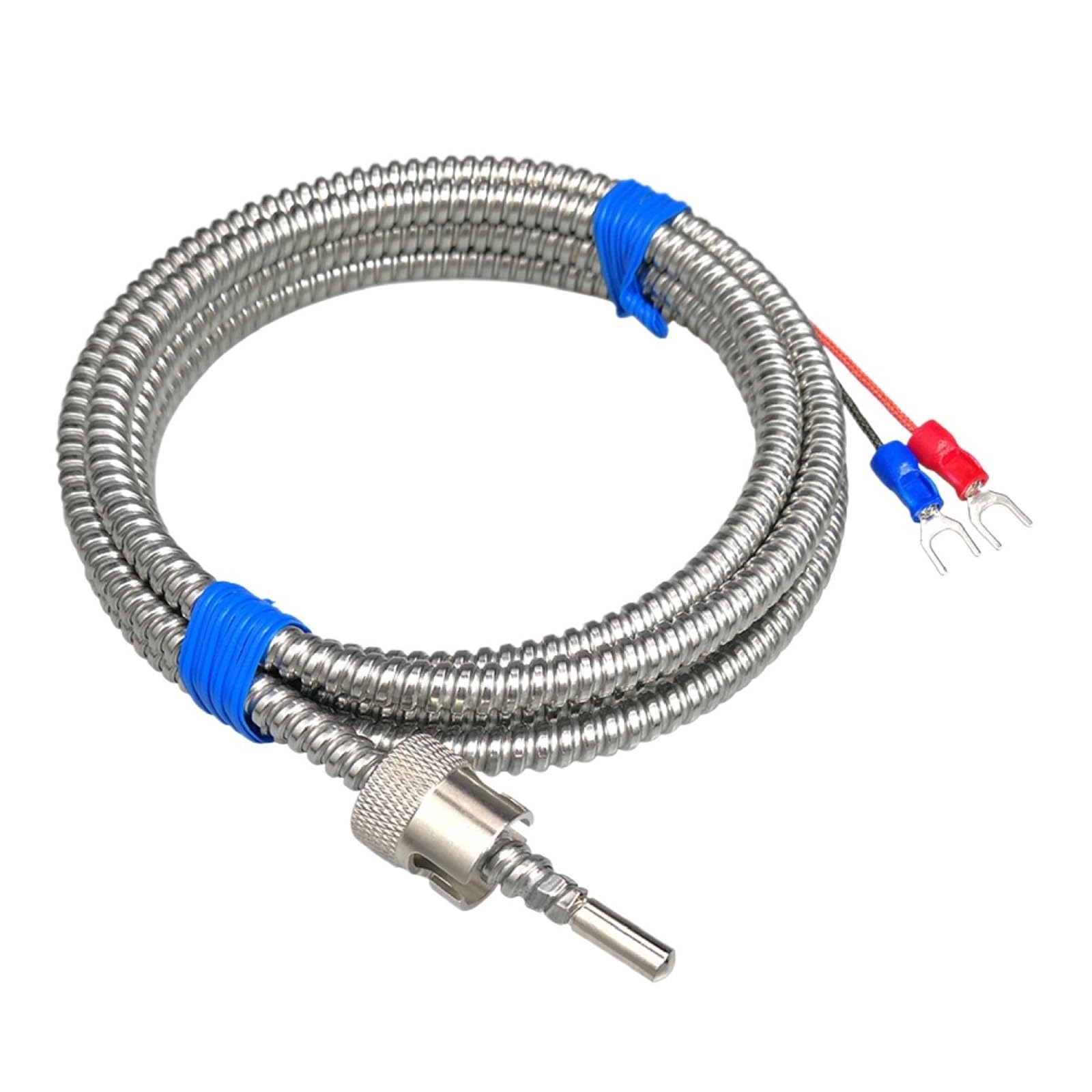Sonda ajustable de termopar tipo K J for máquina de moldeo por inyección de calentador Industrial, Sensor de temperatura PT100 | PT100 -50-350 2M