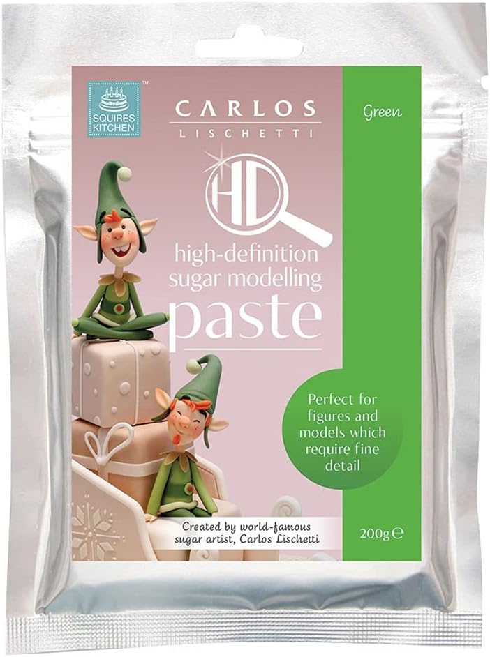 Squires Kitchen High Definition Sugar Modelling Paste - Green 200 Gram