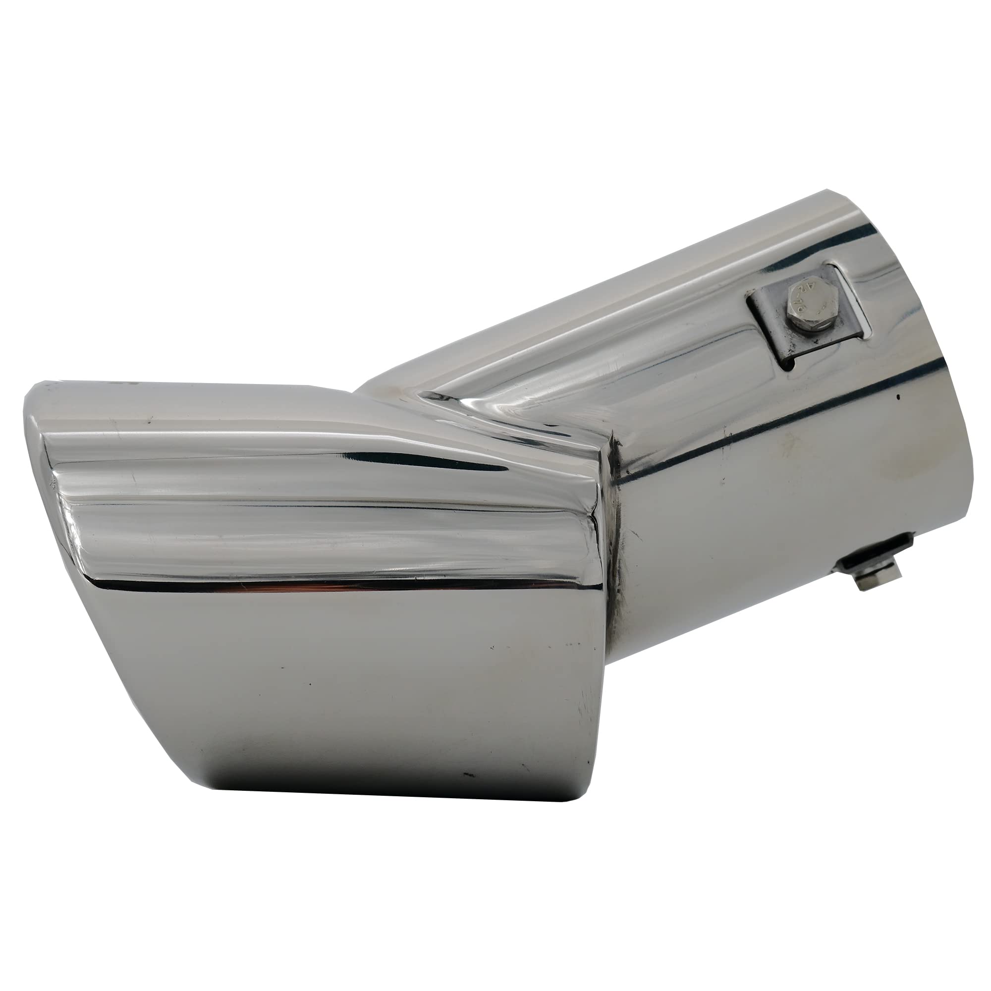 Simoni Racing Cola de Tubo de Escape Deportiva Ovalada Acero Inoxidable - 116x86xL180mm - Montaje 46->74mm