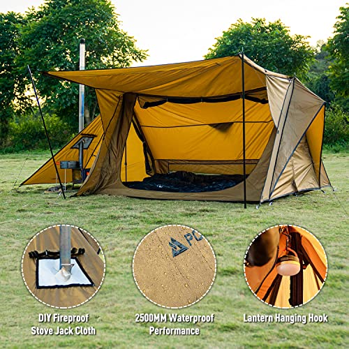 Carpa Hot Tent STOVEHUT 70 con 2 postes y 2 postes de lona miniatura 4