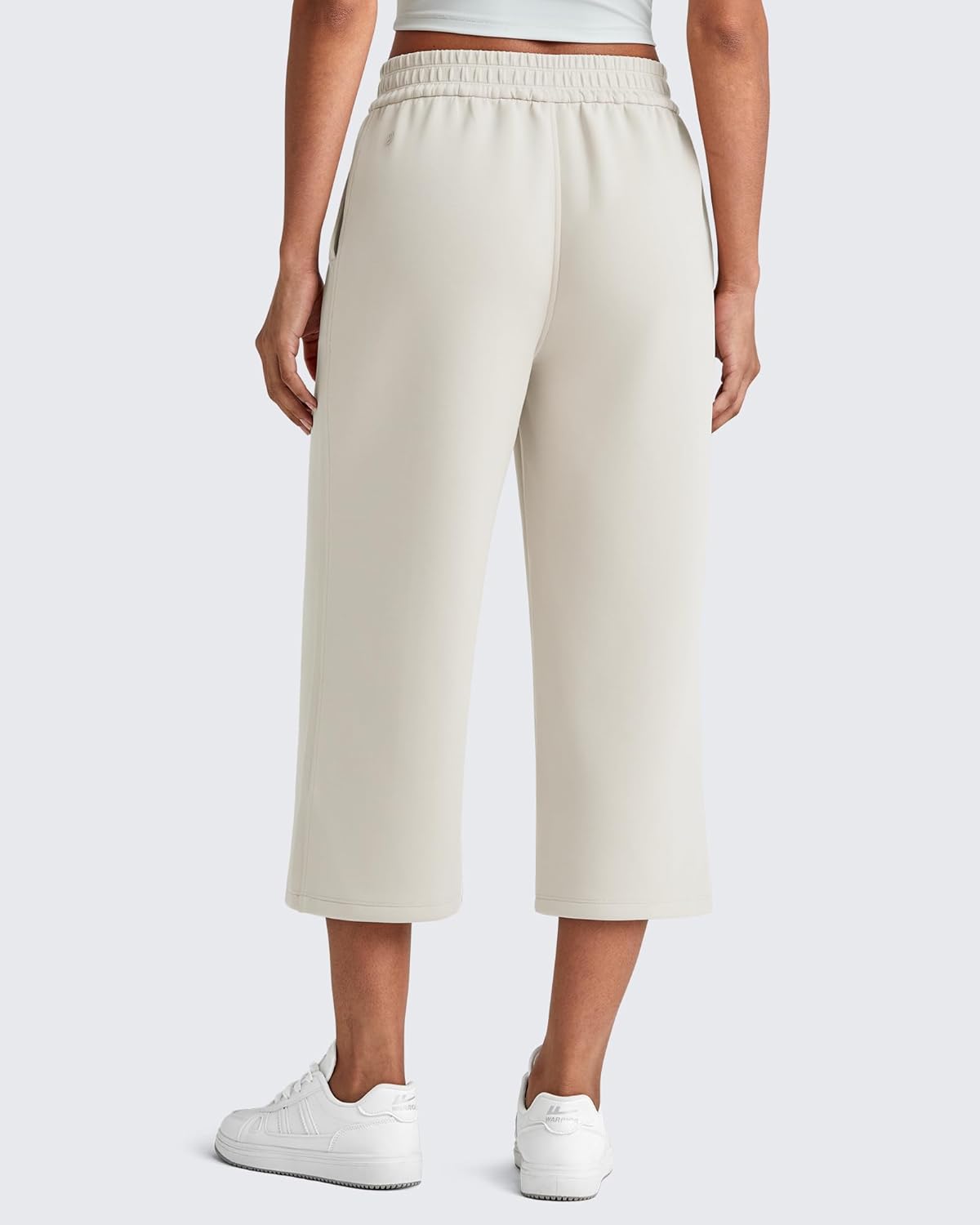 G4Free Smoofit Capri Pants for Women Wide Leg Yoga Pants High Waist Summer Travel Casual Pants with Pockets - Image 6