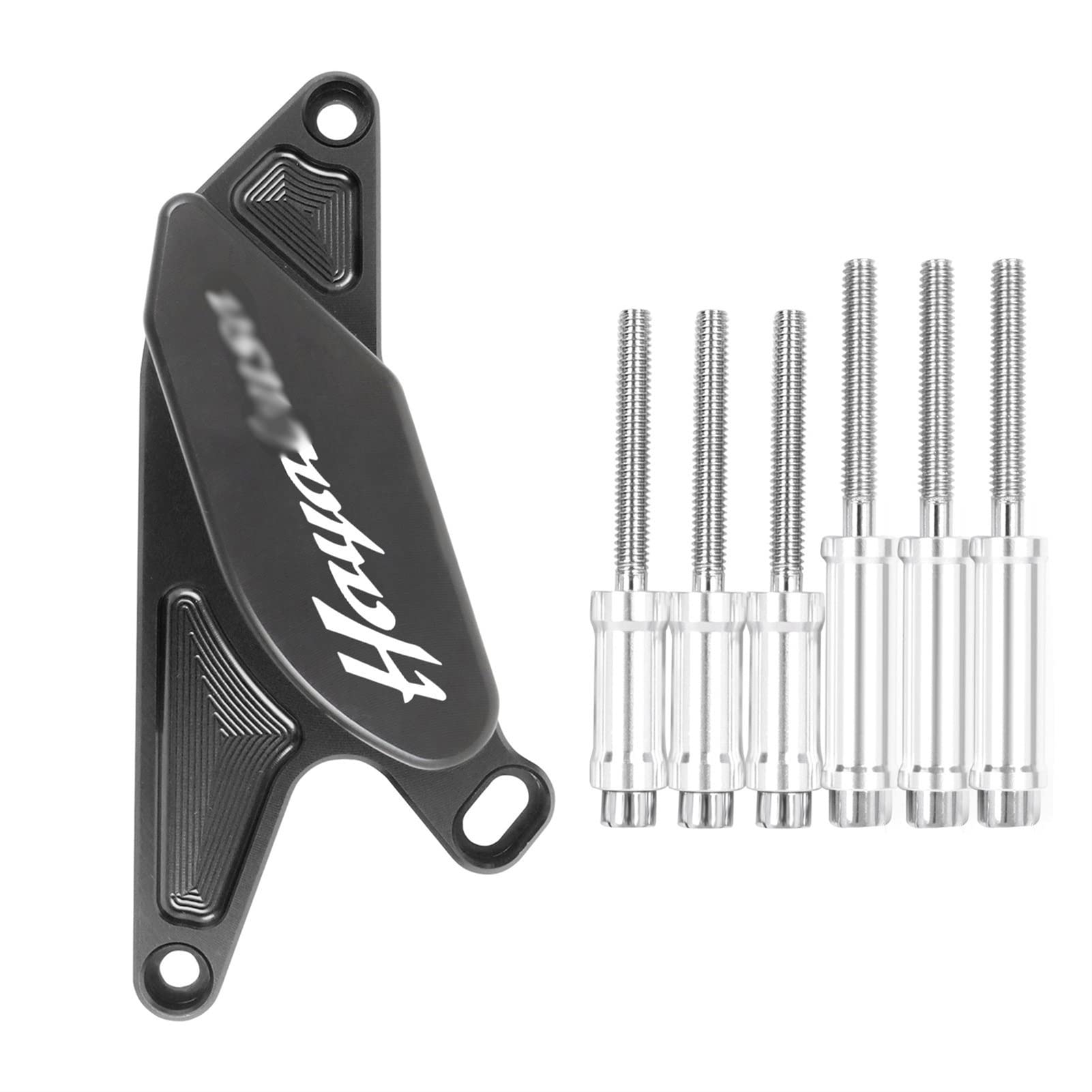 AYA HAYABUSA CHROME KANJI ENGRAVED FRONT AXLE WINGS 2022-2024