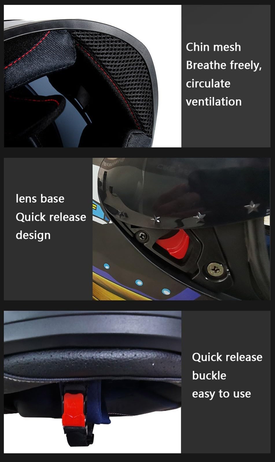 Casco De Moto Integral,Casco De Motocicleta Integral Abatible Aprobado Dot/ECE con Visera Solar Casco De Ciclomotor Integrado para Jóvenes Hombres Y Mujeres