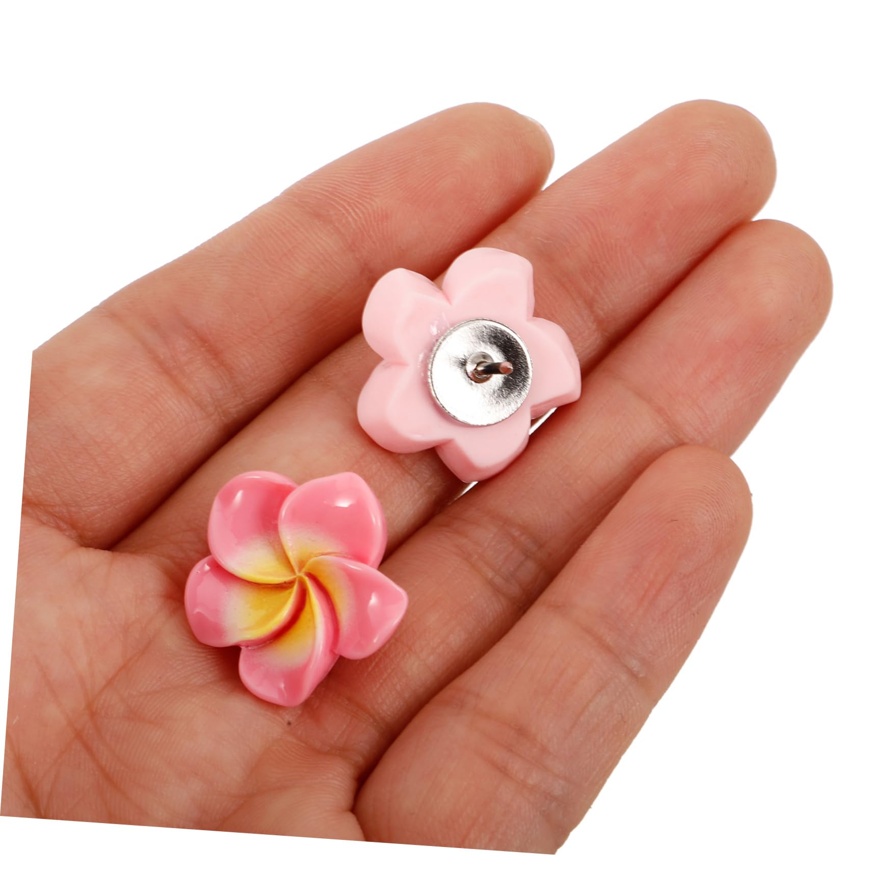 4 Set Decorative Floreali Per Bacheca Confezione Pz Pushpins Carini Design Per Foto Articoli E Lavagne Per Attività E Geografiche 21 Pezzi * 4