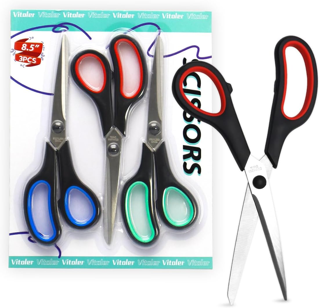 Vitoler Scissors All Purpose Heavy Duty,8.5" Kitchen Scissor
