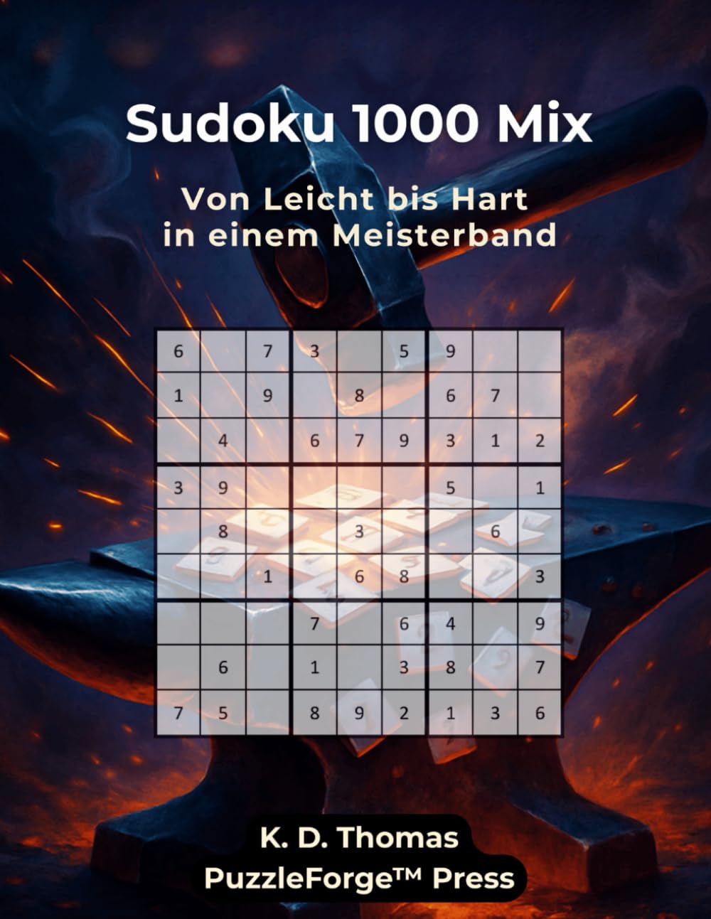 Sudoku 1000 Mix: 1000 Sudoku Mix – Von Leicht bis Hart in einem Meisterband (PuzzleForge™ Sudoku Mix Schmiede-Reihe – Abwechslungsreiches Gehirntraining von leicht bis extrem)