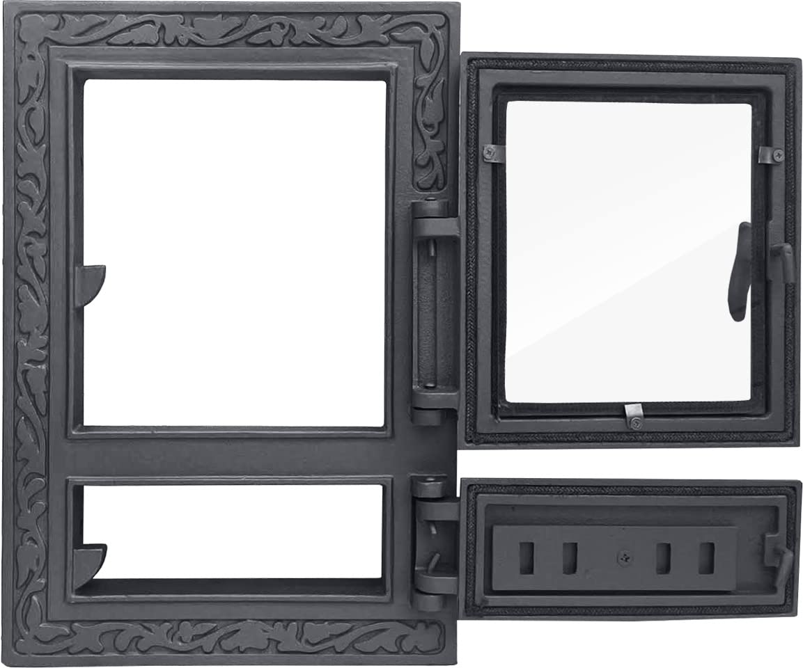 Sellon24® H0315 - Puerta de revisión para horno, hierro fundido