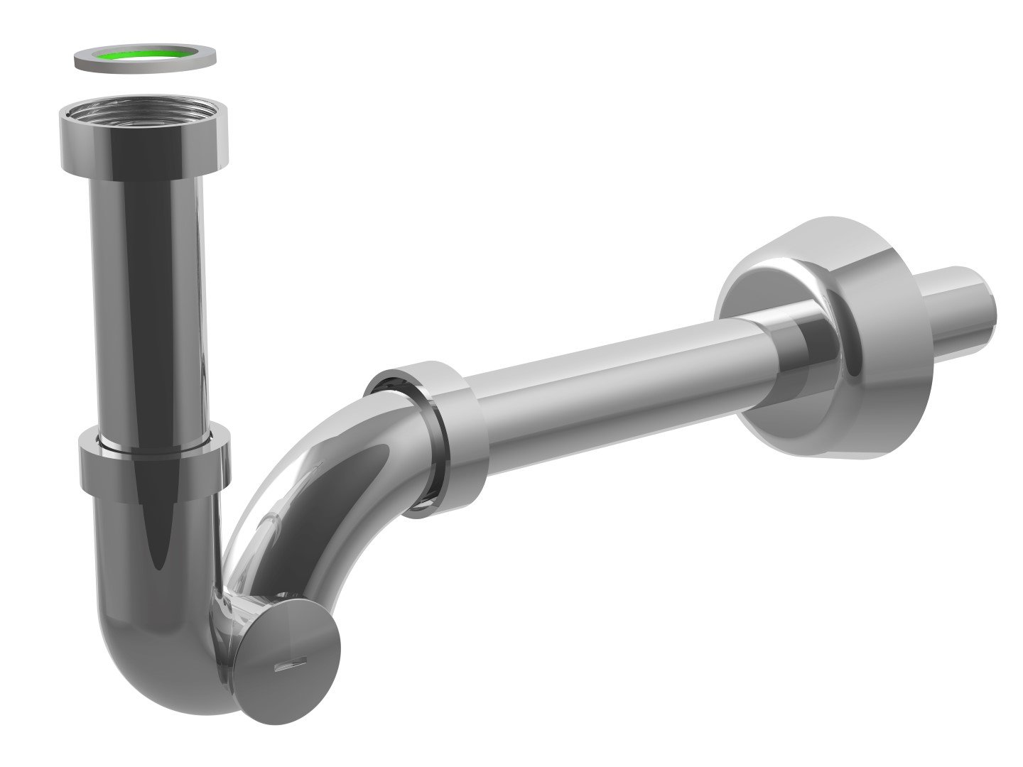 Bonomini 0370OT25K7 Siphon, Chrome