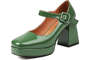 Get Street-Chic with our Edgy Square Toe Platform Heels