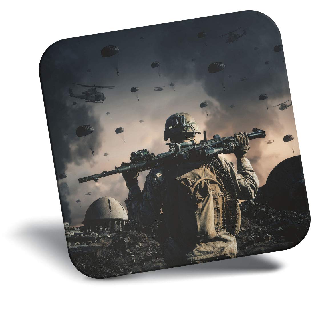 Destination Vinyl Ltd Fridge Magnet - Military War Gamer Gaming Soldier 21881