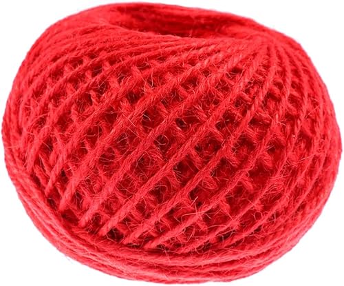 DOITOOL 1 rollo de etiqueta de cuerda marrón decoración etiquetas de regalo para manija de ventana, cordel de yute, embalaje de cuerdas de macramé,