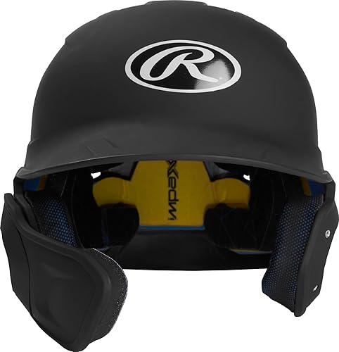 Miniatura 9 de Rawlings  Ajuste MACH  Casco de bateo mate  Protector facial ajustable  Tamaños junior y senior  Múltiples estilos