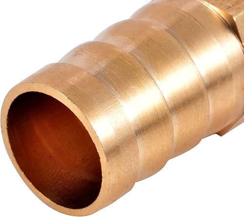 Miniatura 7 de Kichwit Paquete de 4 conectores de reparación de manguera de jardín de latón de 34 pulgadas con abrazaderas de acero inoxidable