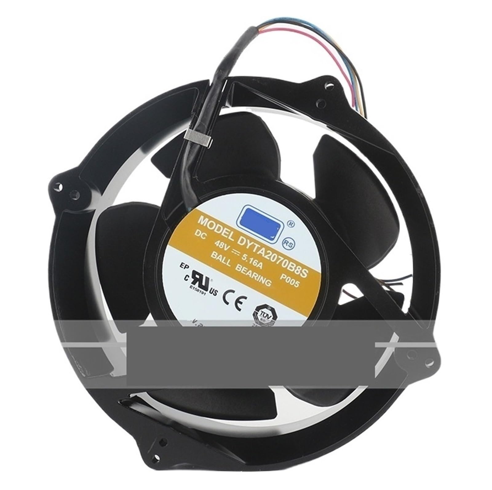 Ventilateur DYTA2070B8S 2070 pour résoudre la surchauffe des machines industrielles 48V
