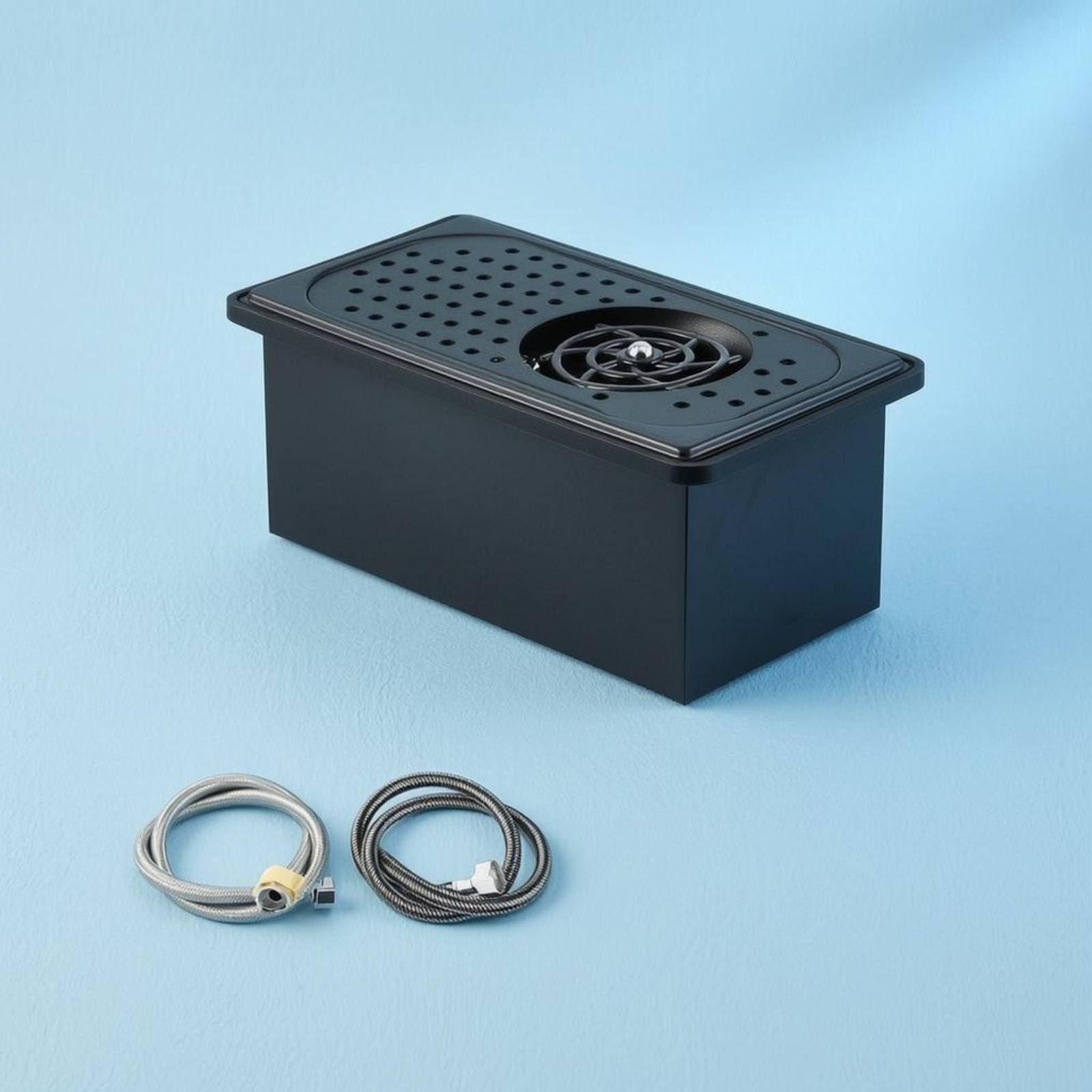 Lavabicchieri Bancone Acciaio Inox Risciacquo Rapido Lavabicchieri da Finitura Nera Accessorio Cucina per, Lavabicchieri Da Bancone Modello B