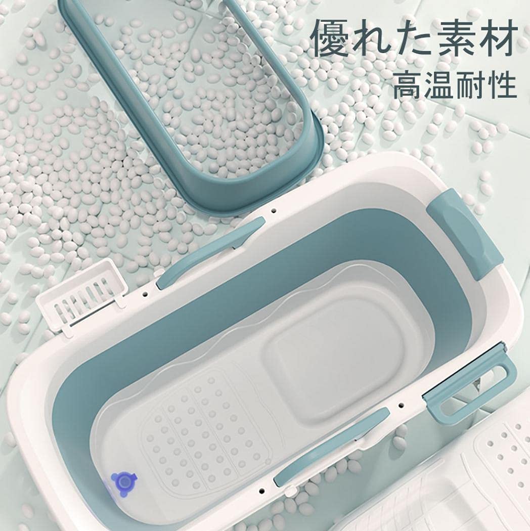 Amazon.co.jp: ziqiangbuxi 折り畳み浴槽 ポータブルバスタブ 収納簡単