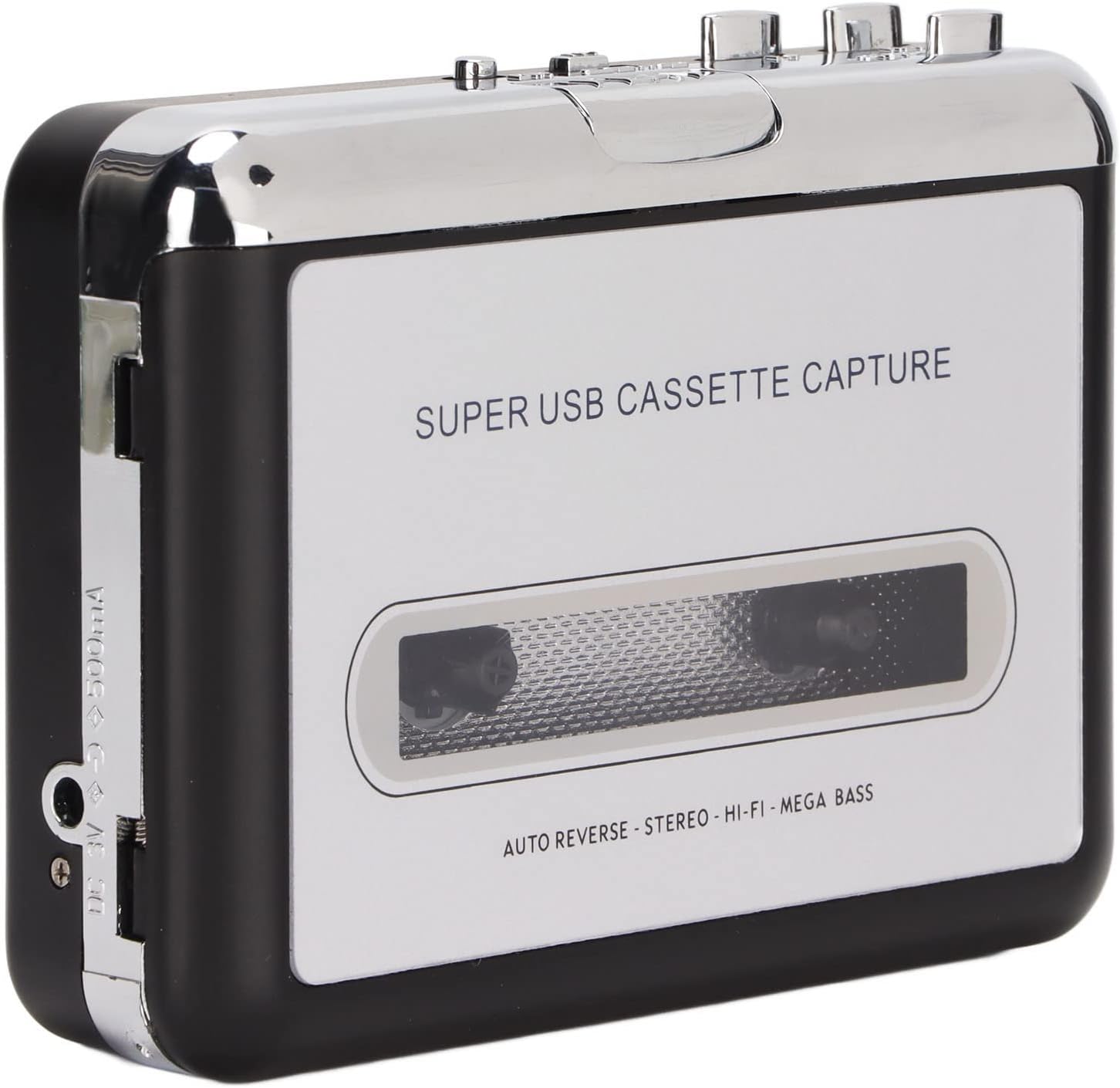 ASHATA Cassette to MP3 Converter Player, Portable Cassette