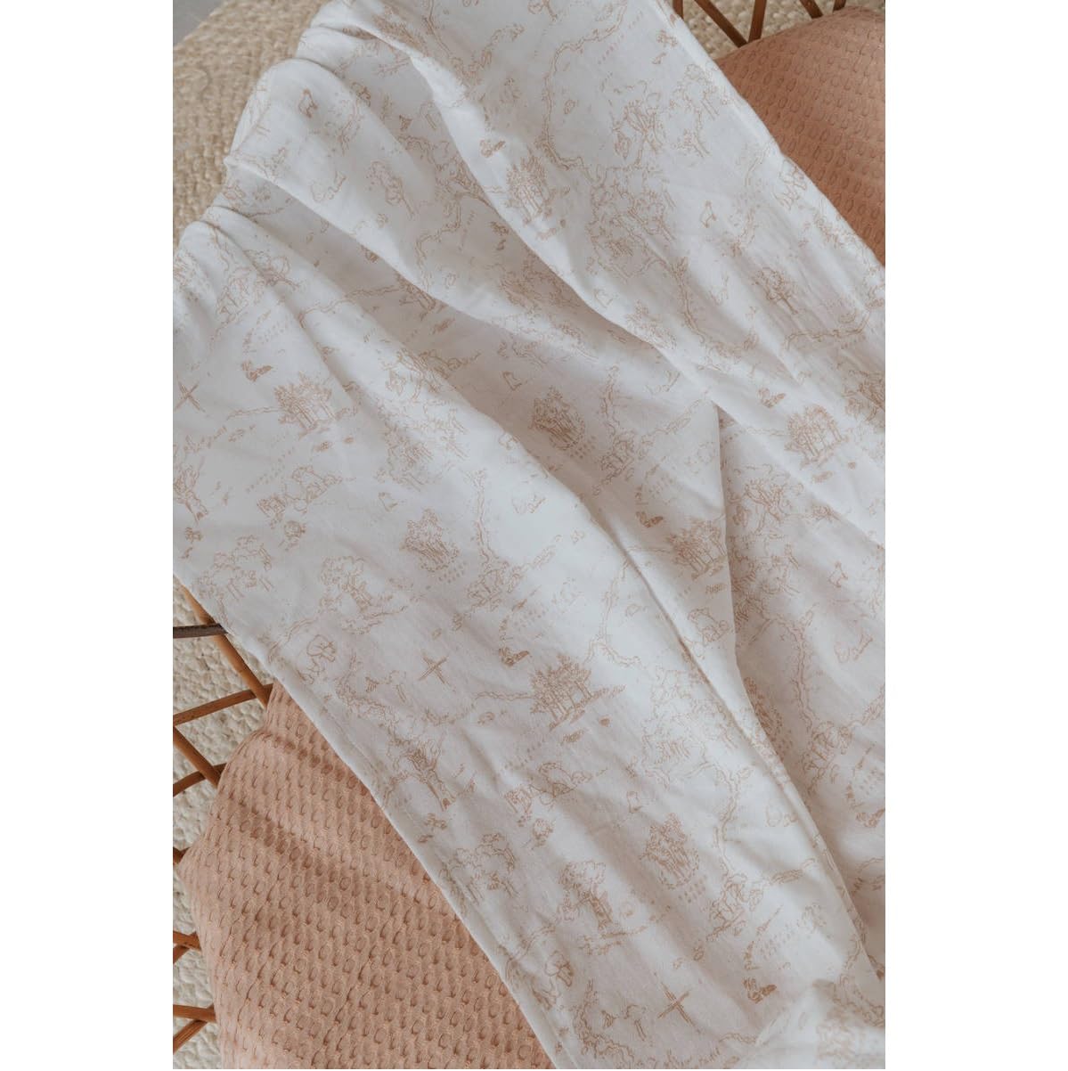 BAMBOOM Lenzuolo Per Lettino 110x140cm Con Federa Nude Old Pink