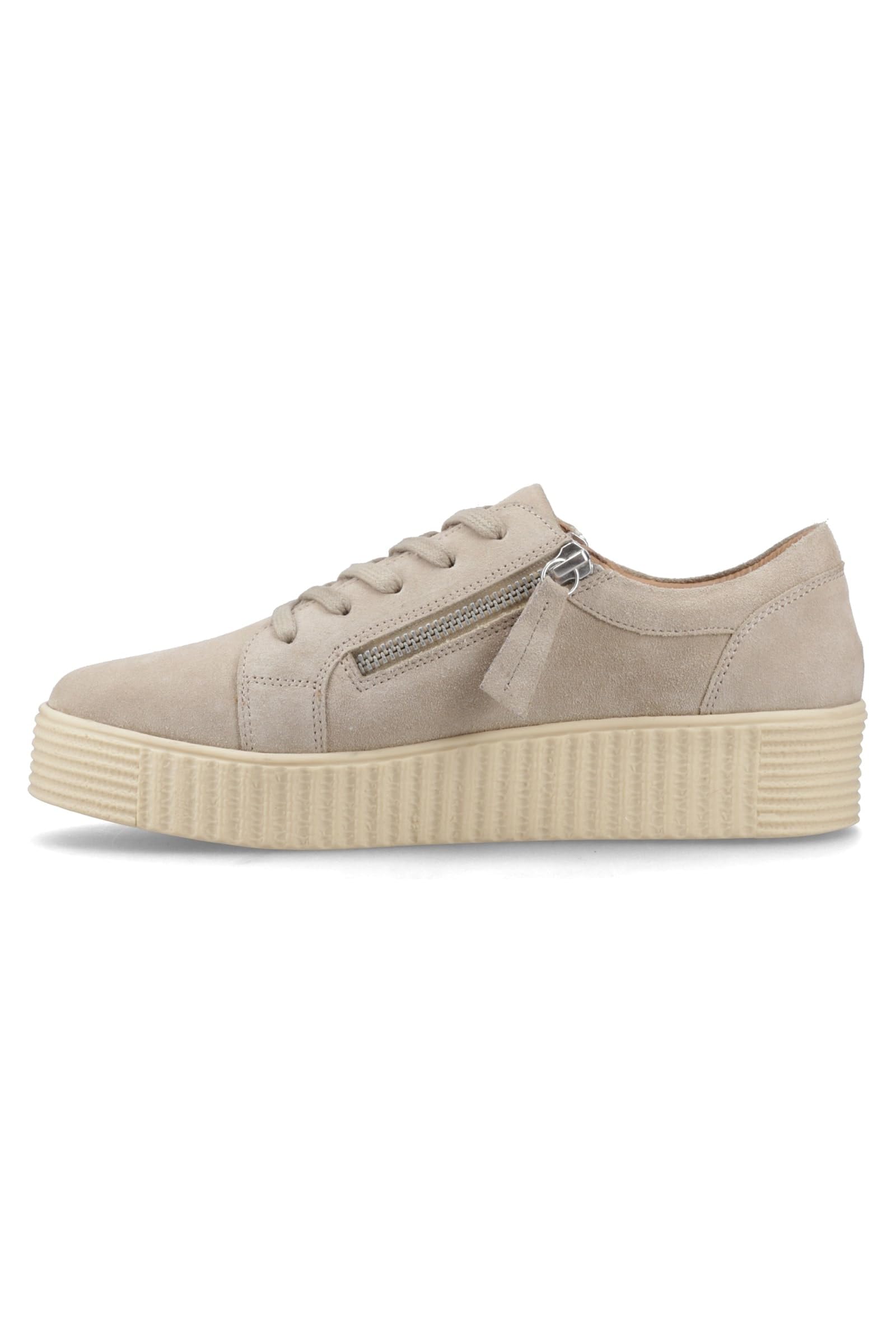 Hush Puppies Women's Tara Suede Trainer in Taupe | Size: 7