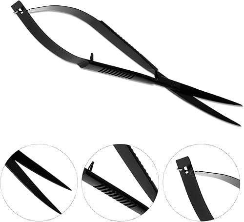 Miniatura 3 de Tijeras para plantas acuáticas, herramienta para tanque de acuario, pinzas para plantas acuáticas, tijeras de algas curvadas, tijeras de primavera,