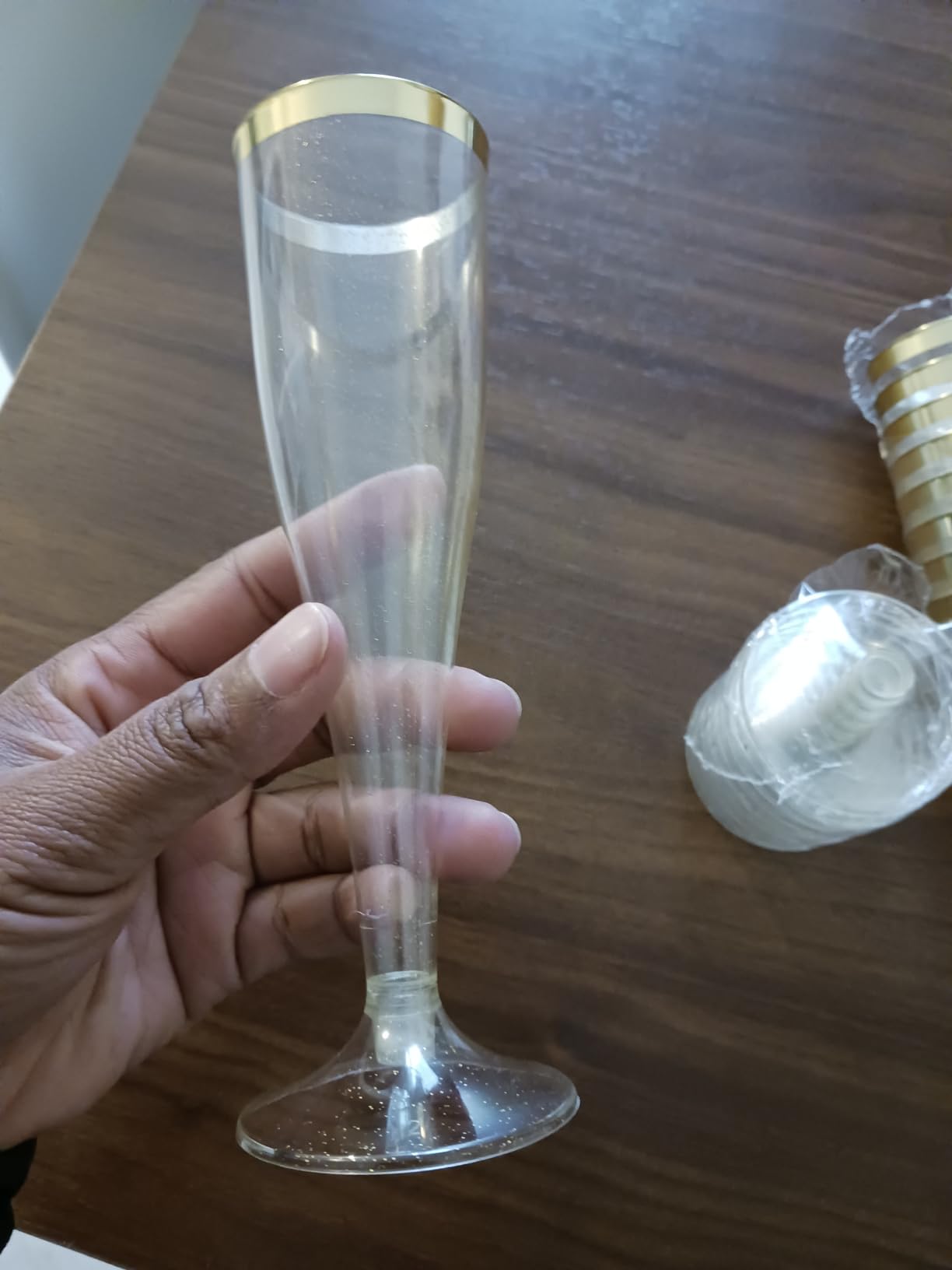 Lot De 2 Flûtes à Champagne Plaquées Or, Capacité 160 Ml, For