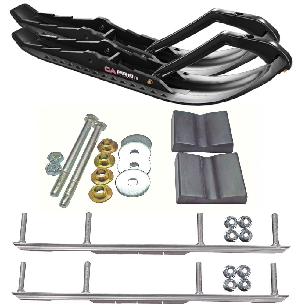 C&A Pro Black TMX Snowmobile Skis w/ 7.5