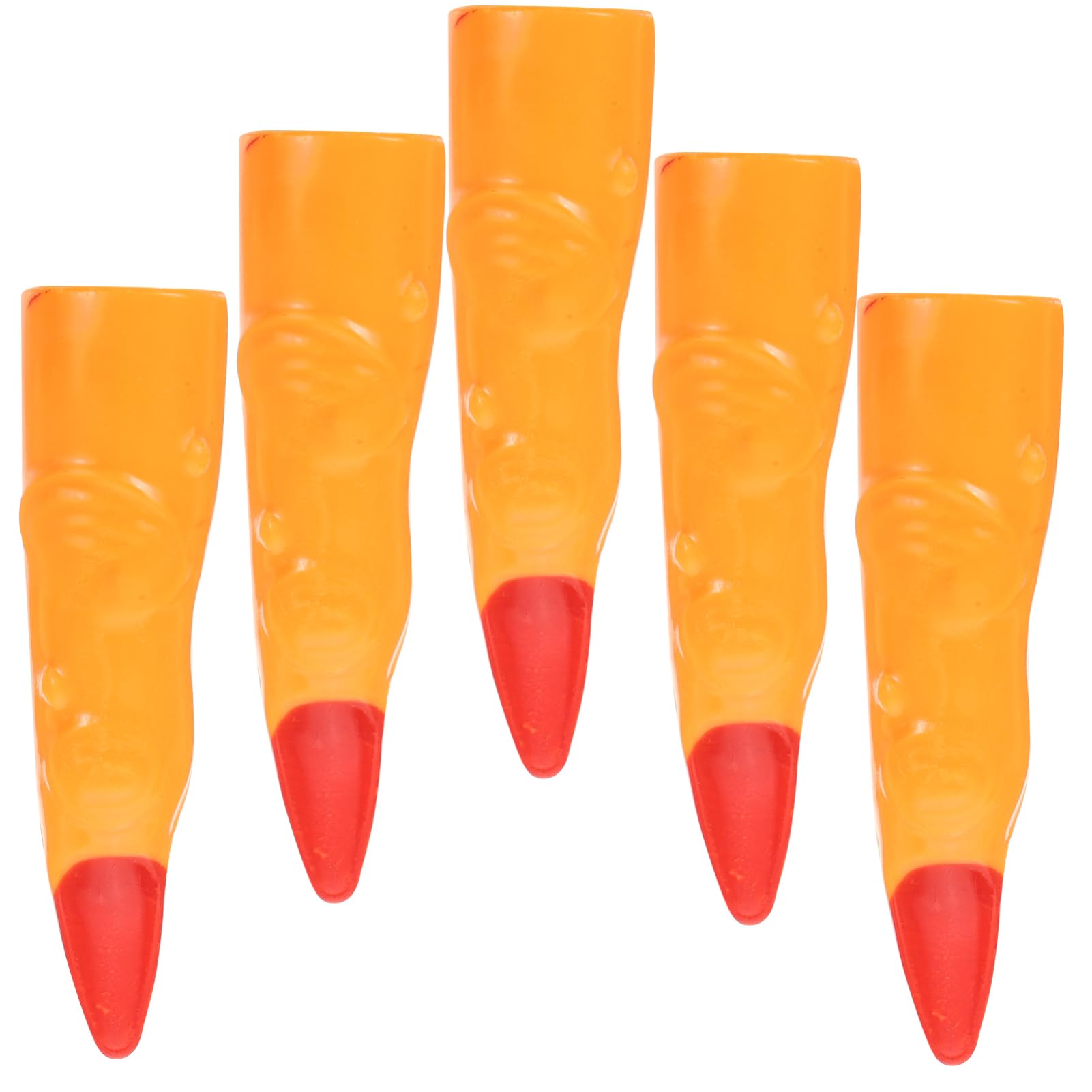 Abaodam Festival Fingers 5pcs Plastic Finger Covers for Halloween Cosplay Realistic Look