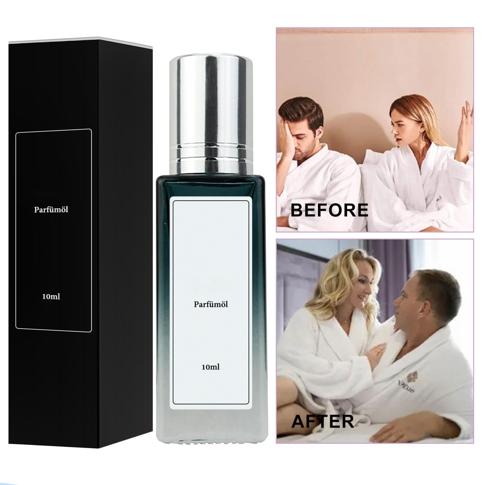 Perfumy feromonowe męskie, roll-on olejek perfumowany z feromonami dla mężczyzn, eliksir feromonowy, perfumy męskie, długo utrzymujący się zapach, łatwy do przenoszenia