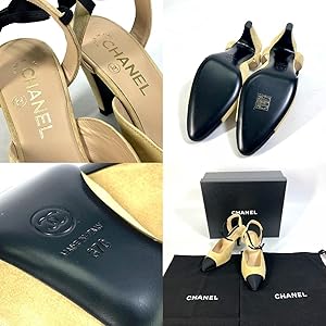 Amazon | [CHANEL] (シャネル) G36360 リボン バイカラー ヒール