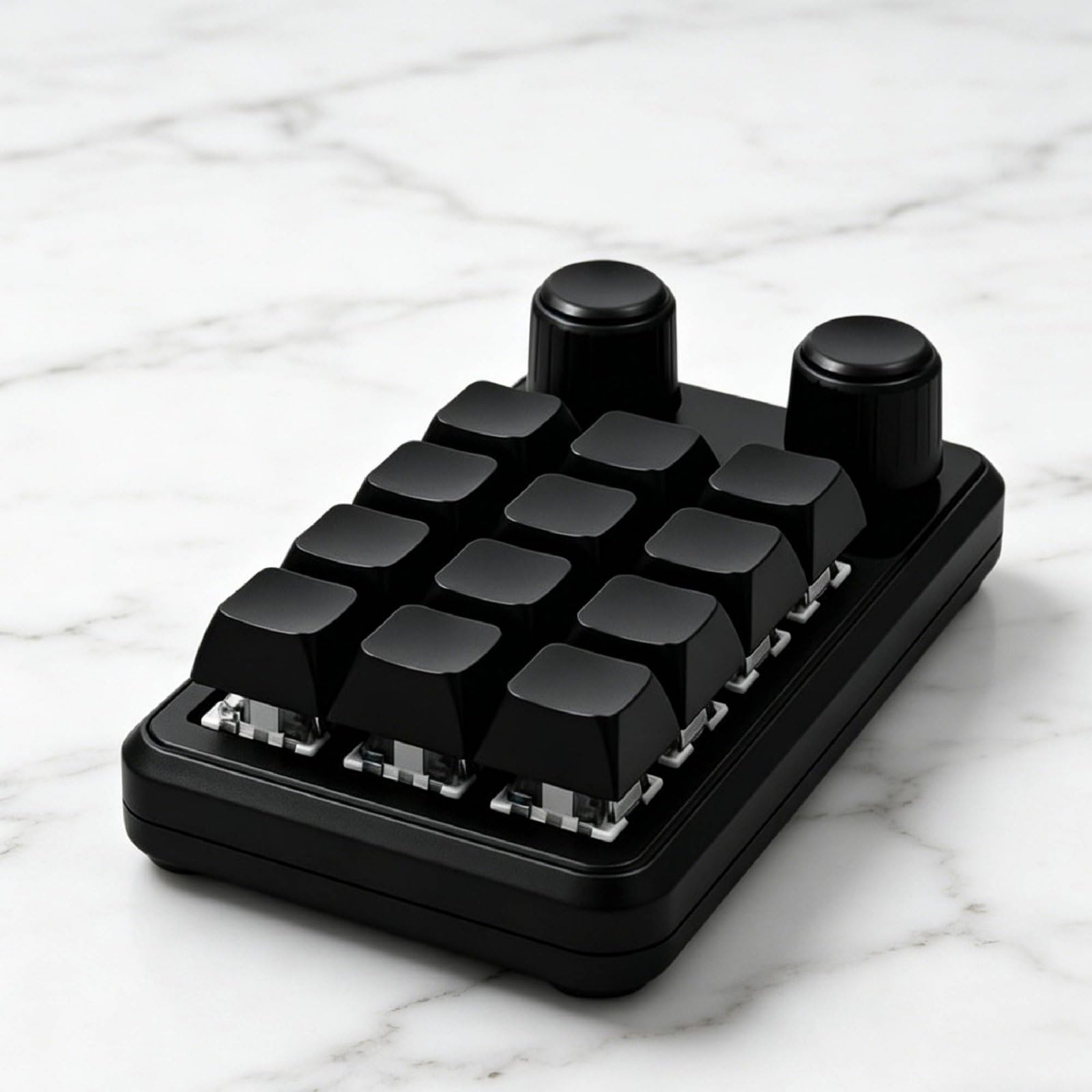 Usb Mini Keyboard Tastierino di Scorciatoie Keypad Meccanico con 12 Rgb a Più Modalità Pcb Intercambiabile Cavo Usb 15m in Adatto per Editing Ufficio