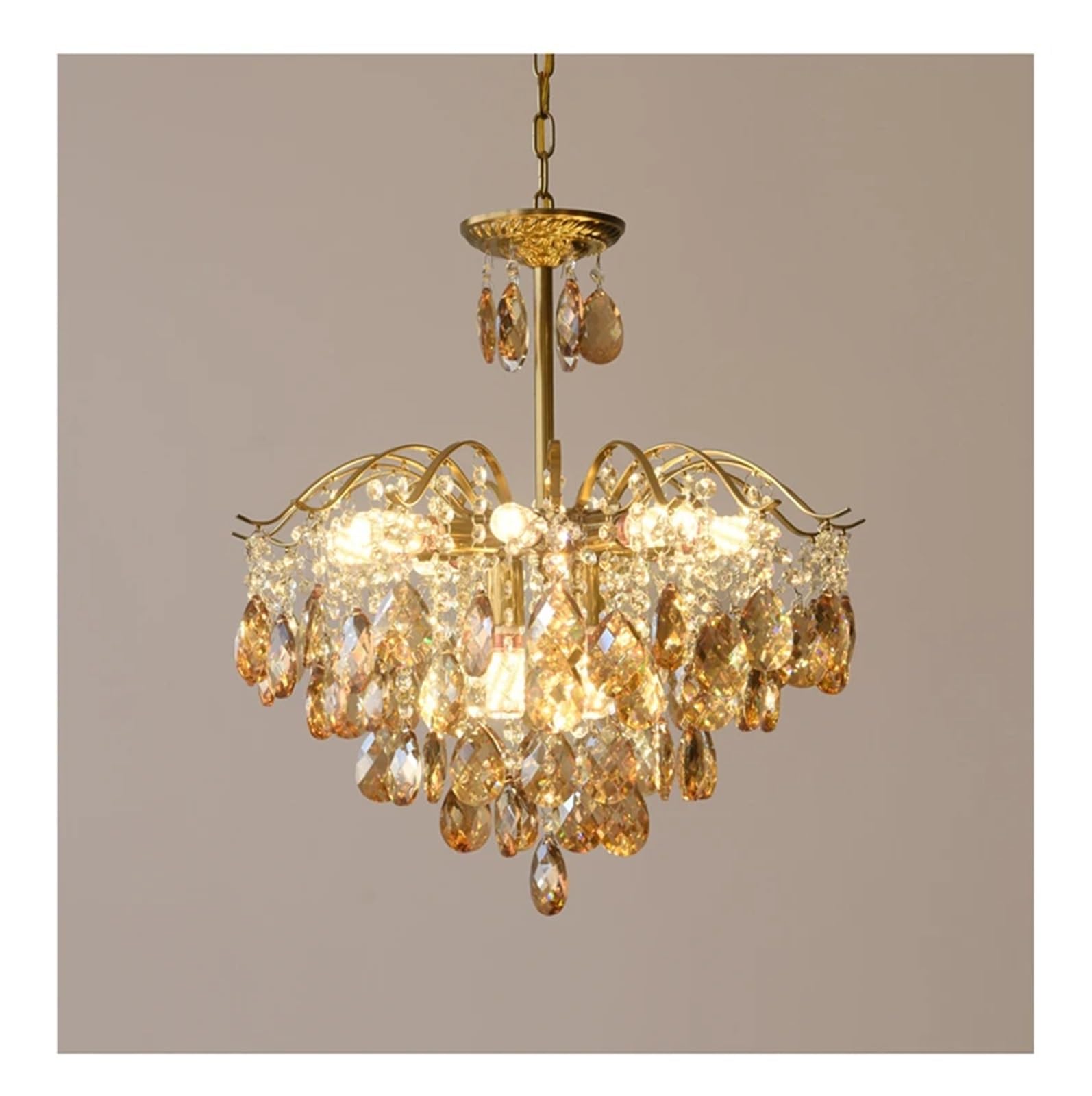 MESOVFCA Luxury Crystal Ceiling Chandeliers Lighting Hanging Lamps Dining Living Room Bedroom Tree Branch Chandelier Pendant Light