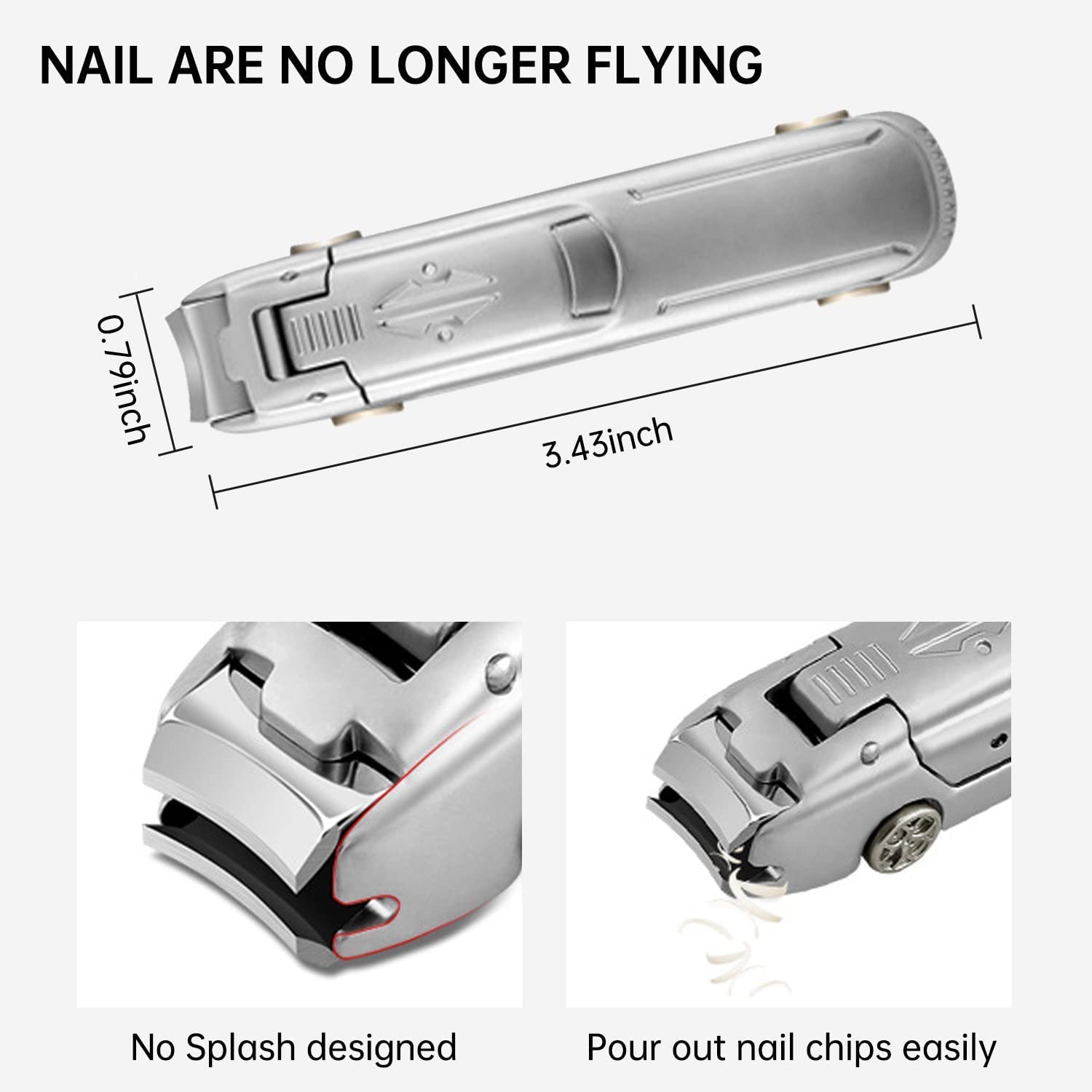 Ostin Multifunction Nail Clippers with Catcher, Nail Clippers For Thick Nails, tainless Steel Nail Cutters, big Toe Nail Clippers Adult Thick Nail clipper for Men Women Adult. 2