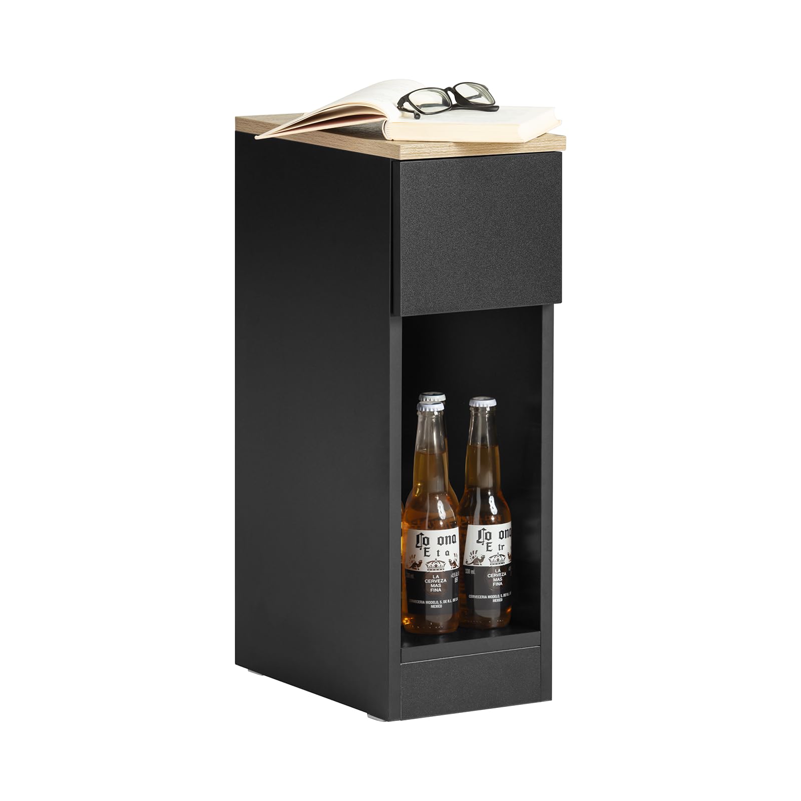 SoBuy Narrow Nightstand with Drawer