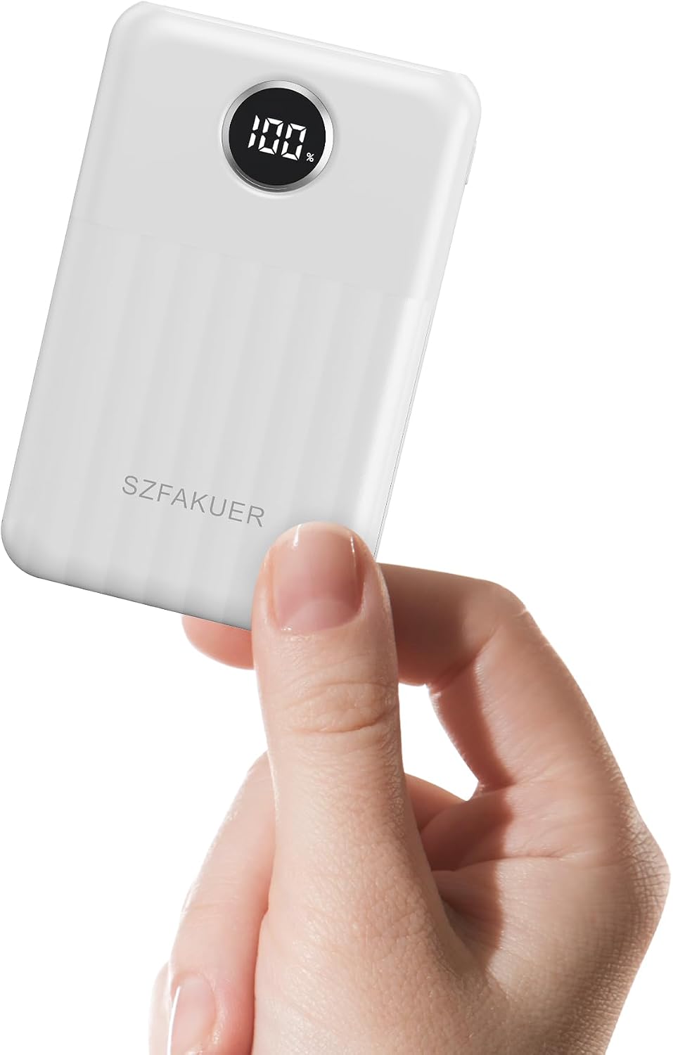 Portable Charger,Ultra Slim 10000mAh 22.5W Power Bank,USB C in/Output Fast Charging Mini Battery Pack Compatible with iPhone 17 16 15 14 Samsung S23 S22 S21 Google iPad etc (White) - Amazon product rated Grade B