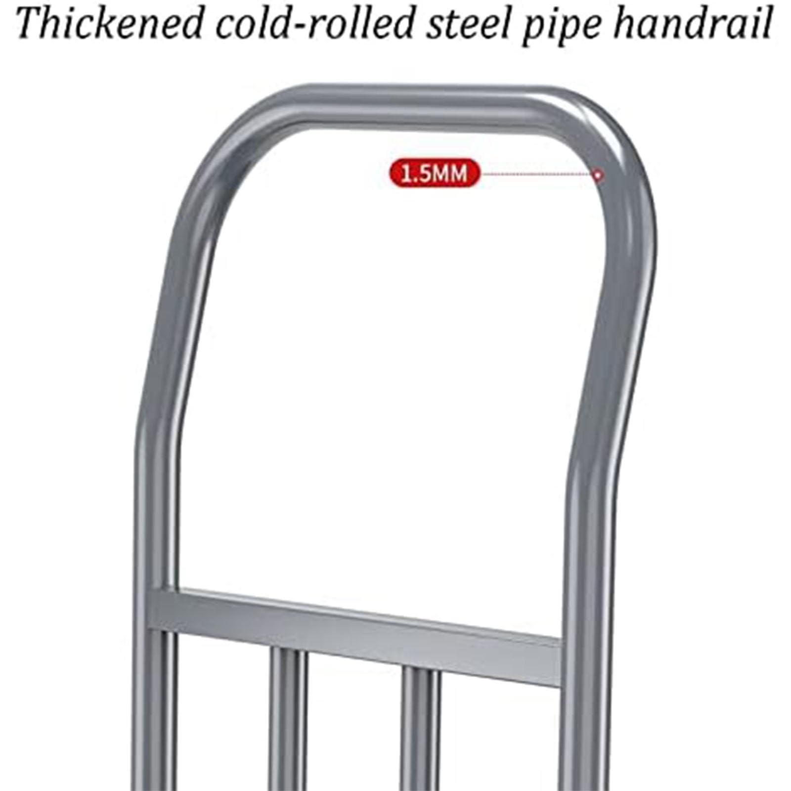 Carrello Piattaforma Piatta Ruote Ammortizzate Portatile Pieghevole per carichi Pesanti Industriale a Spinta per Un Facile Trasporto/Sollevamento Pesante 1000 kg