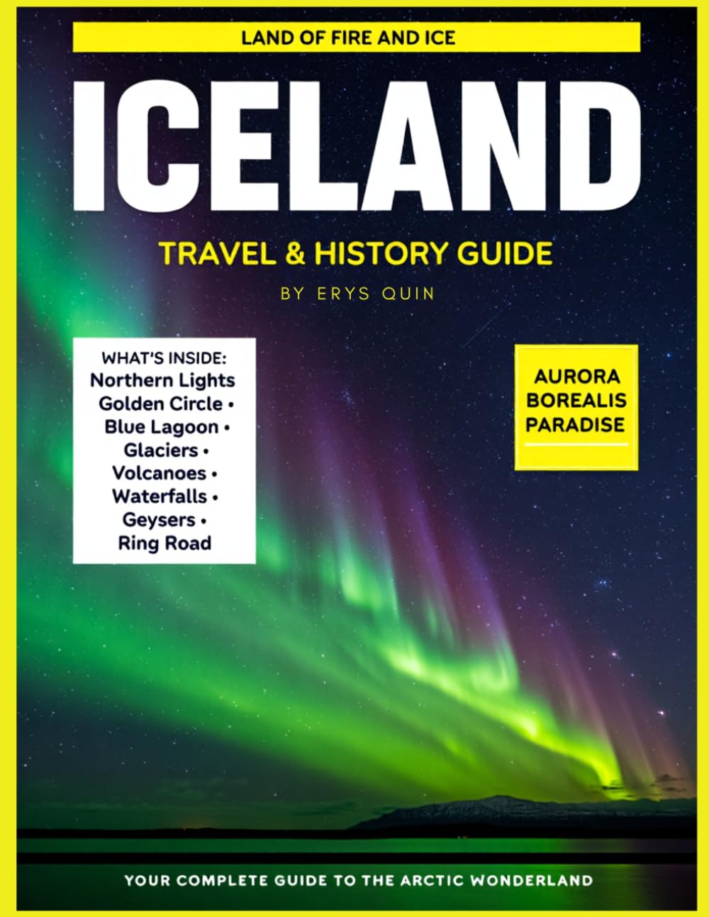 ICELAND TRAVEL & HISTORY GUIDE 2027 (FULL COLOR): A Complete Journey Through Glaciers, Volcanoes, Culture, and Cuisine, highlighting local seafood, hot springs, festivals, and historic sites