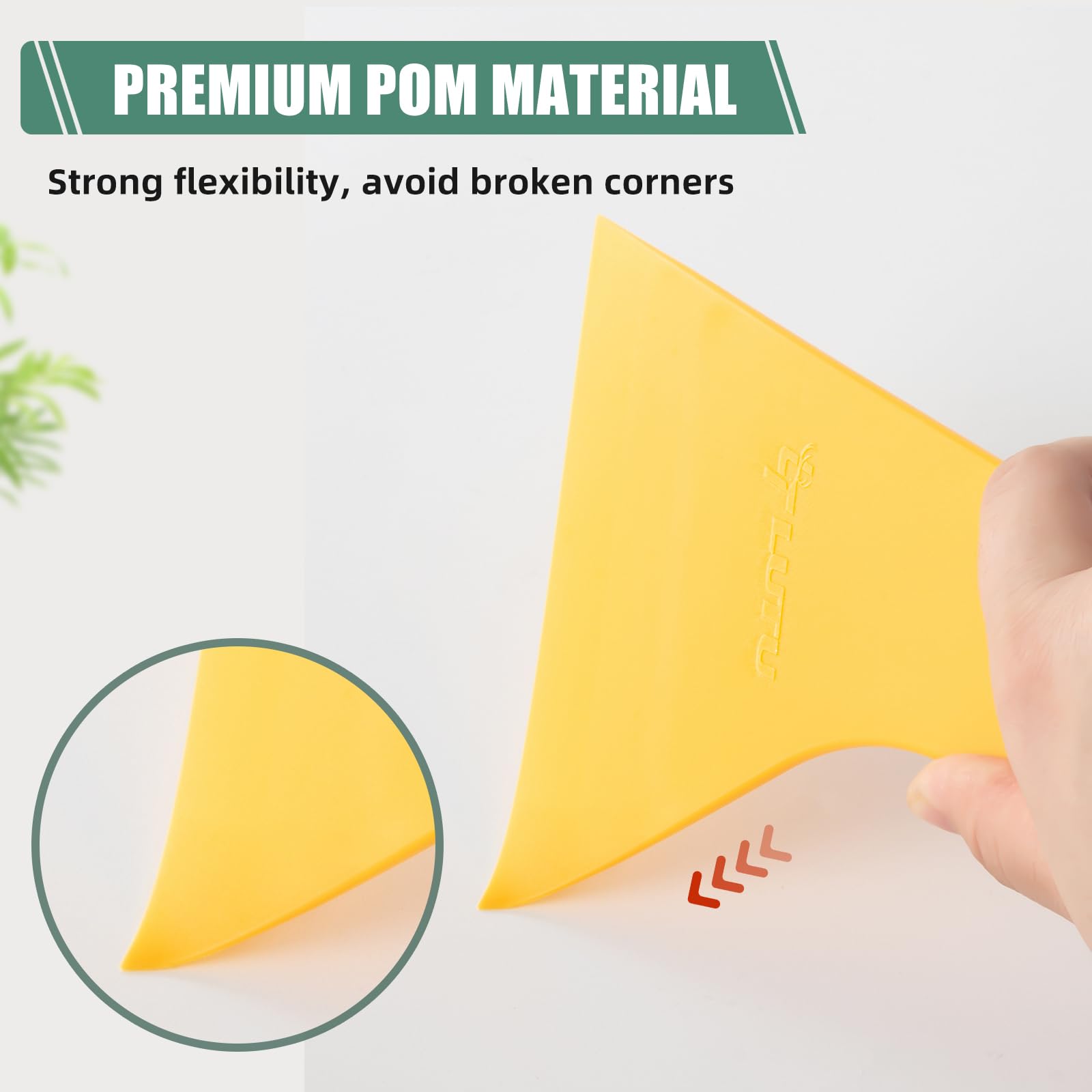 6-Pack Yellow Window Tint Squeegee Kit – Professional Auto Tinting Tools For Cars And Vinyl