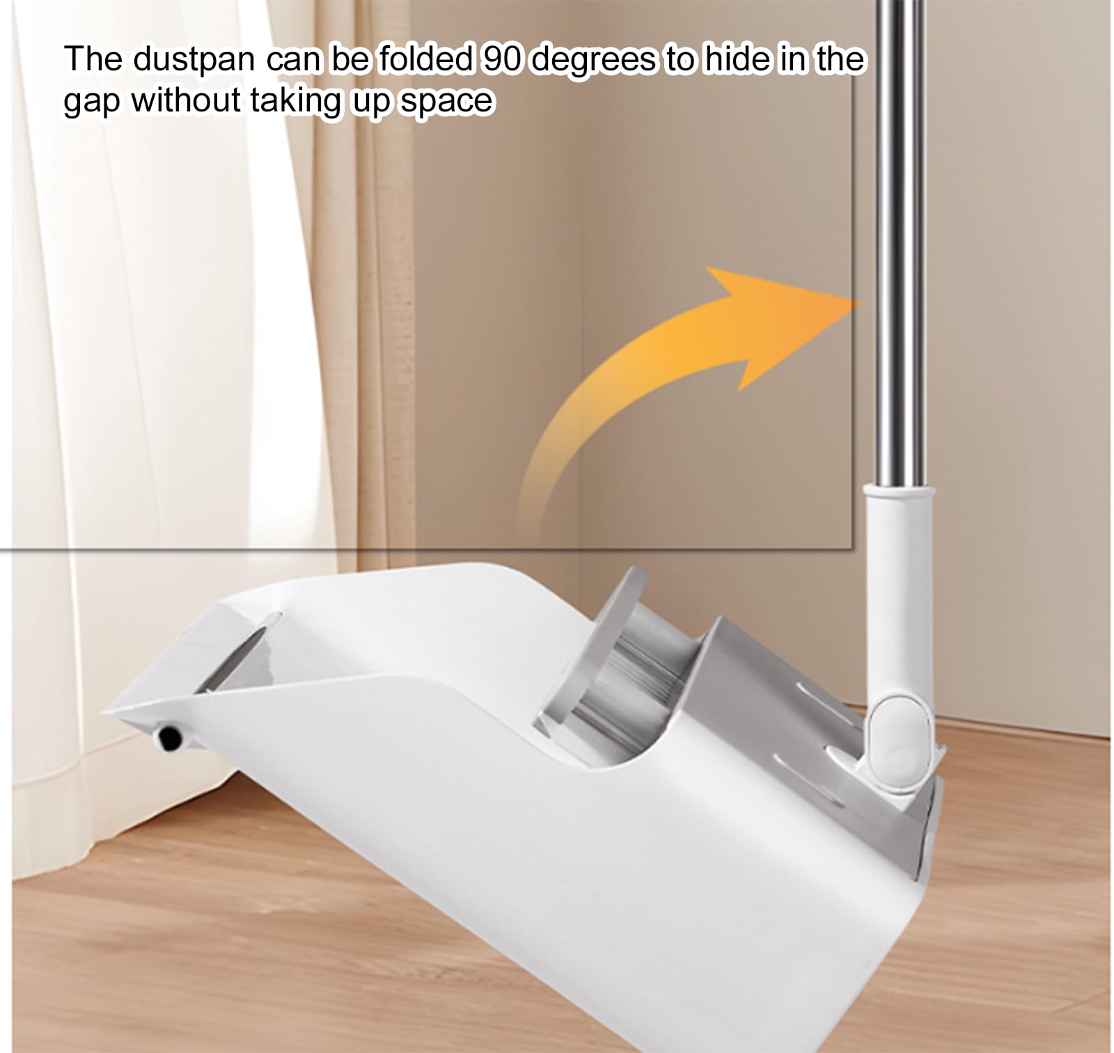 JBNCRYGD Household Broom & Dustpan - Broom & Dustpan Set, Standing Sweeping Broom | Long Handle Floor with Long Handle Sweeping Tool,