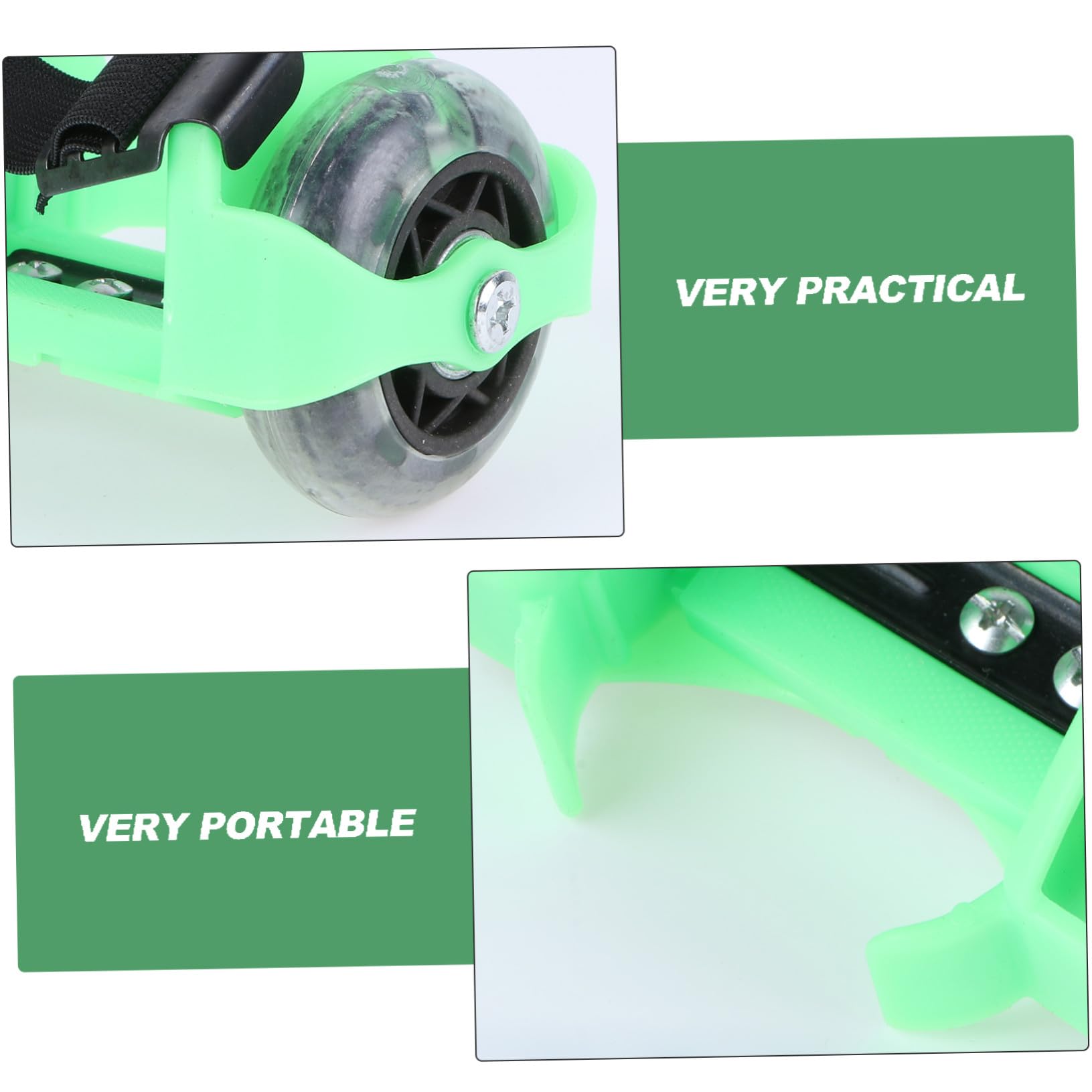Chaussures de Patin à roulettes Garçon Fille Réglables Vertes avec Roues Lumineuses Roller Sécurisé et Confortable pour Garçon et Fille Protection et Décompression