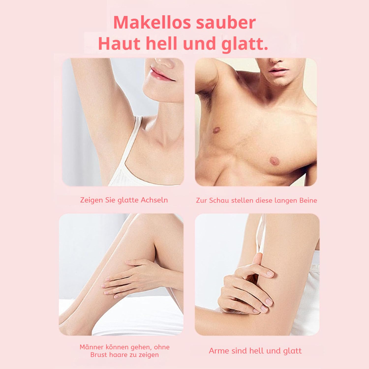 Sommer Starter Set, Haarentferner, Ipx7 Wasserdicht Kabelloser Rasierer, Intimrasierer FüR Frauen Mit Led-Anzeige FüR Gesicht Bikini Beine (Blau)