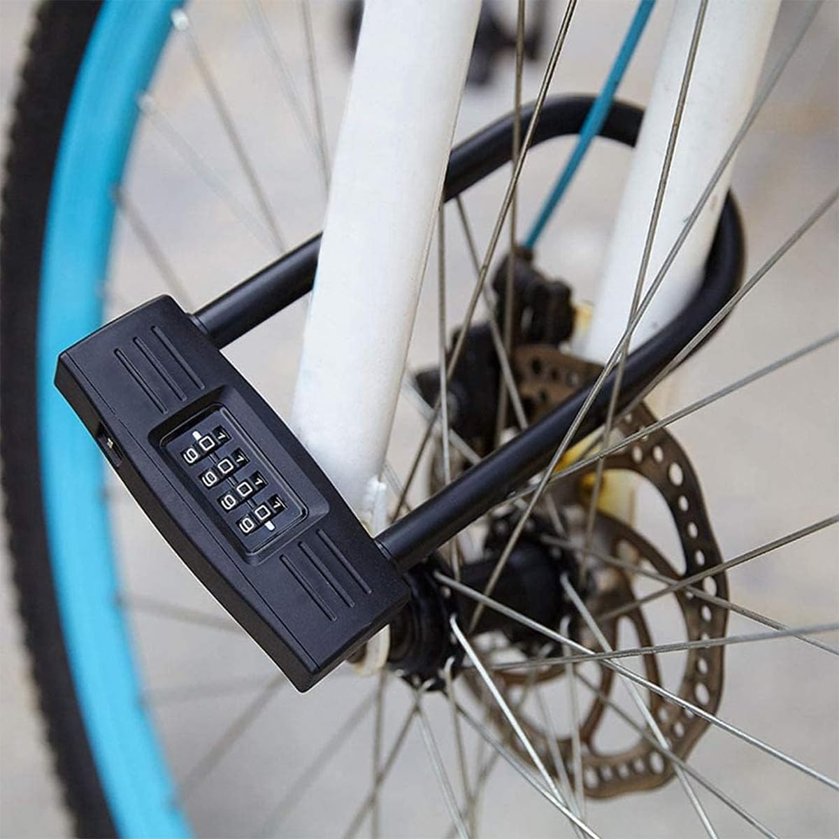 Antivol Vélo, Anti Vol En U Pour Vélo Combinaison Cadenas Verrou Acier Câble Anti-vol Et Support