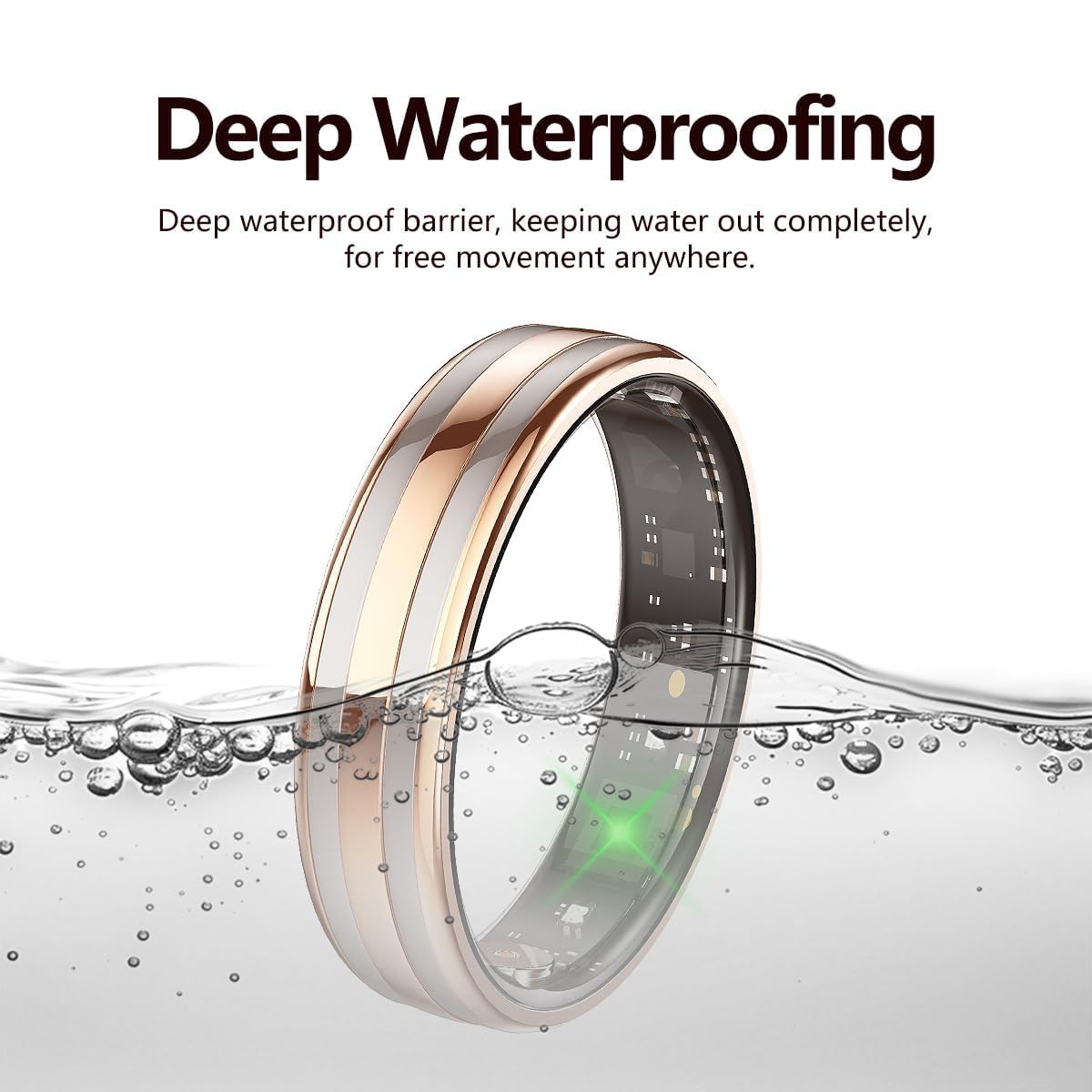 findtime Anello intelligente ultra stretto sottile fitness anelli cardiofrequenzimetro monitoraggio sonno ossigeno nel sangue salute tracker contapassi calorie contapassi impermeabile intelligente