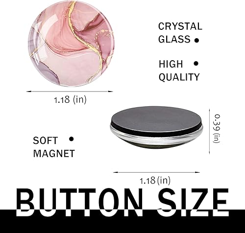 Miniatura 4 de 6 imanes de vidrio para refrigerador, imanes de pizarra blanca de oficina, imanes de gabinete, bonitos imanes de nevera para nevera, aula y oficina,