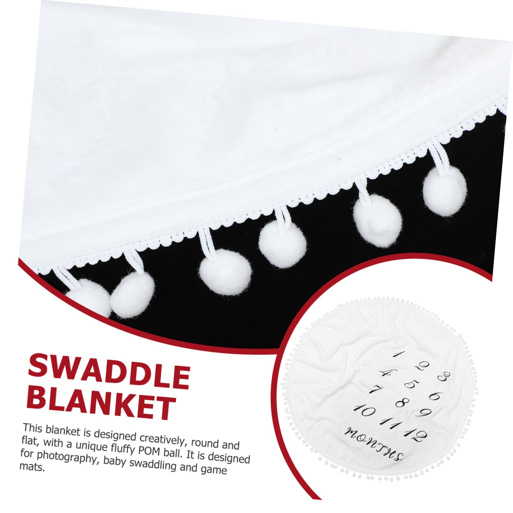 Vaguelly Manta para Bebés Recién Nacidos de Franela en Color Claro Diseño de Lunares para Fotografía y Shower, Envoltura Espaciosa y Cómoda para Niñas
