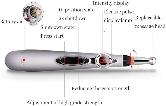 Viowey Apparatus for Acupuncture Therapy, Electronic Acupuncture Pen, 3-in-1 Meridian Energy Pen for Pain Relief, Pain Relief Therapy