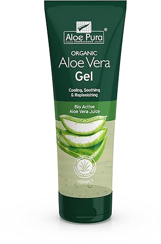 Aloe Pura Gel de piel de aloe vera orgánico 3.4 fl oz